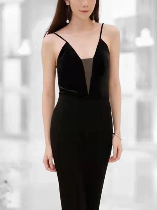 Black Sleeveless Long Jumpsuit