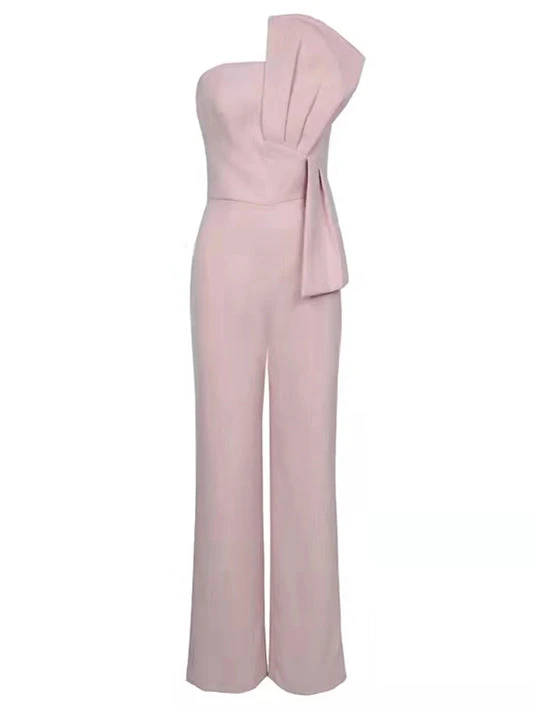Pink long jumpsuit